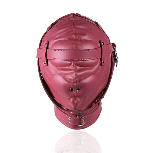 Masque Bdsm Bandeau, Capuche De Jeu De Rôle En Cuir, Rembourré Sur La Bouche Et Les Oreilles Bondage, Jeu Esclave Sm Jouet Sexuel Pour Couple
