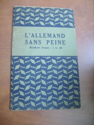 L'allemand Sans Peine. Brochure D'essai