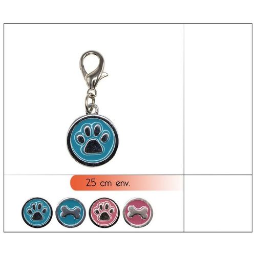 Médaillon Pour Animaux (2,5cm) - Rose