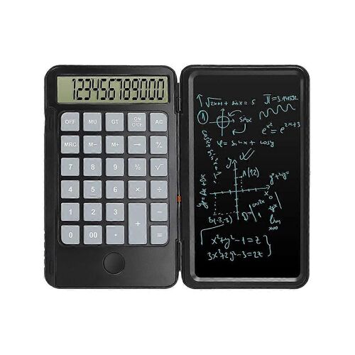 Calculatrice,Affichage à 12 chiffres avec table d¿écriture effaçable,Calculatrice multifonction à main rechargeable