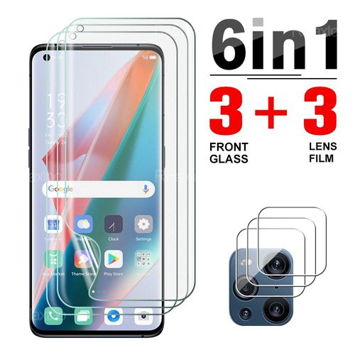 Film Hydrogel 6 En 1, Couverture Complète Pour Oppo Find X3 Lite Neo Pro, Protecteur D'écran, Film De Protection Anti Grattage Pour Findx3