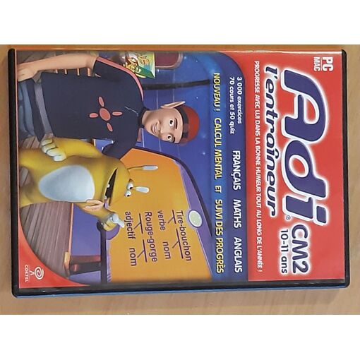 Jeu éducatif Adi CM2 Français-maths - PC Sur Disquettes 3,5" - Non Testé - Bon état