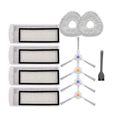 Module de brosse latérale HEPA filtre vadrouille chiffon porte-poussière boîte à poussière pour T10 J1 J2 Robot Aspirateur Accesseur