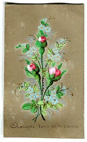 Carte - " Accepte Tous Mes Voeux "