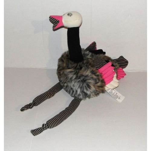Doudou Autruche Catimini Peluche Oiseau
