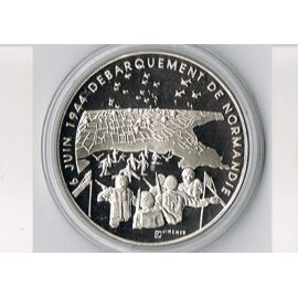 MINHBDER – Pièce Commémorative 75e Anniversaire Du Débarquement En Normandie, Plaquée Or, Avec écrin – Cadeau Collectionneur