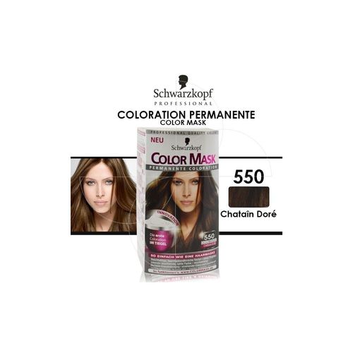 Color Mask Coloration Permanente Numero 550 Chatain Dore 