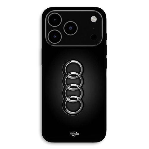 Coque Pour iPhone 17 Pro Max Logo de voiture Audi front noir Maniacase