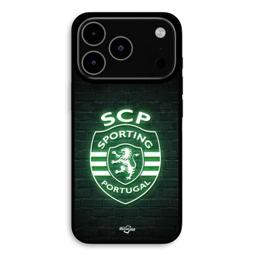 Coque Pour iPhone 17 Pro Max SCP sporting portugal lumineux fond noir Maniacase