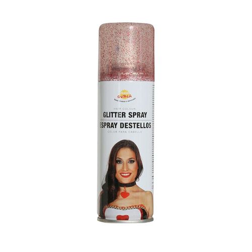 Spray Laque Cheveux Pailleté 125ml Rouge