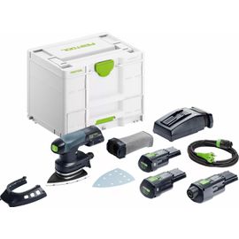 Ponceuse delta sans fi DTSC 400 3.0 I-Set - FESTOOL - avec 2 batteries 18V 3.0 Ah - chargeur - Systainer -