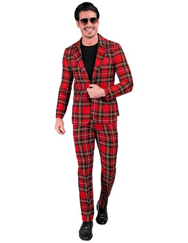 Costume Imprimé Tartan Ecossais Adulte - Taille: M