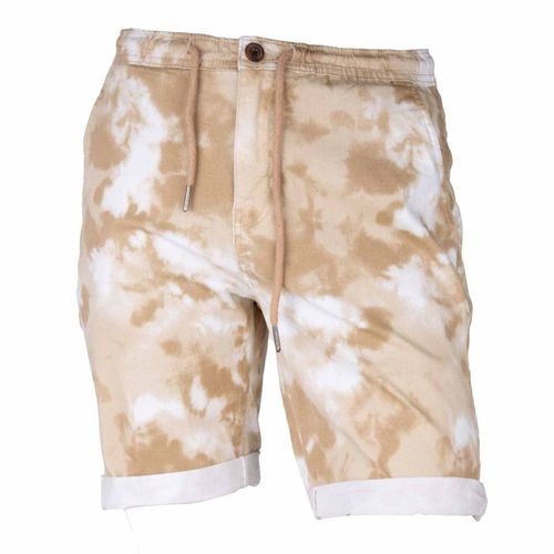 Bermuda Tie & Dye Avec Cordon De Serrage Avec Revers Homme Deeluxe 74
