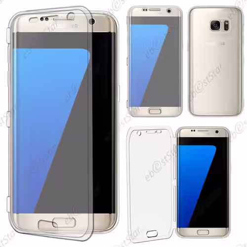 Ebeststar ®  Etui Portefeuille À Rabat Livre Housse Coque Silicone Gel Pour Samsung Galaxy S7 Edge Sm-G935f G935, Couleur Transparent [Dimensions Precises De Votre Appareil : 150.9 X 72.6 X 7.7 Mm, Écran 5.5'']