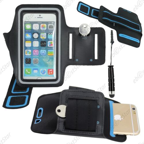 Ebeststar ® Pour Apple Iphone 6s 6 Plus Écran 5,5" - Brassard Sport Néoprène Housse Coque Etui De Protection Armband Case + Mini Stylet, Couleur Noir [Dimensions Precises De Votre Appareil : 158.1 X 77.8 X 7.1 Mm, Écran 5.5'']