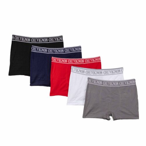 Boxers Sans Couture Stretch Lot X5 Djino Homme Chevignon