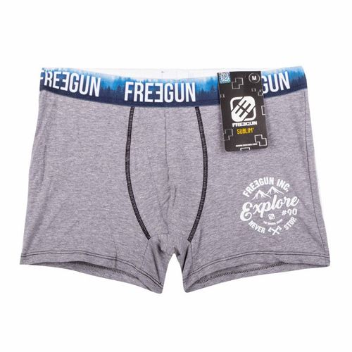 Boxer Doux Coton Avec Élastique À Motif Forêt Homme Freegun