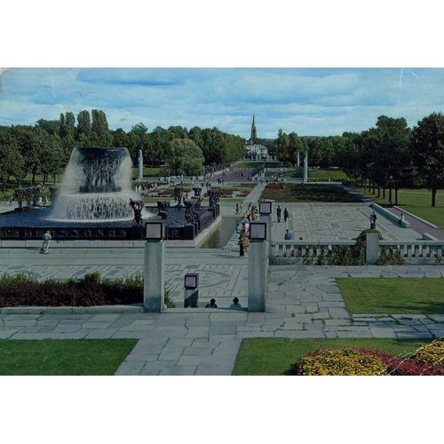 Carte Postale D' Oslo  (Norvège)  Parc Frogner, Statue The Vigeland