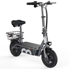 Trottinette Électrique Adulte Pliable Avec Selle Panier 500w 30km/H Roue 10 Pouces