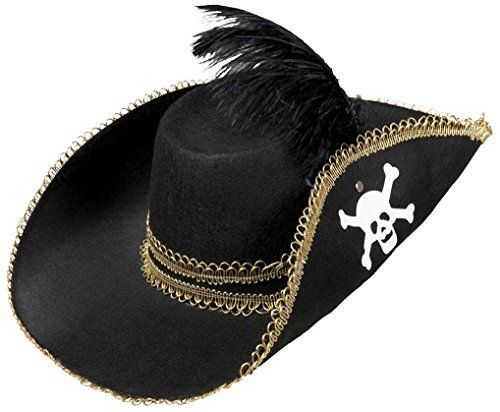 Gonflable Pirate Chapeau De Feutre Noir
