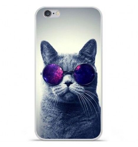Coque En Silicone Apple Iphone 7 - Chat À Lunette