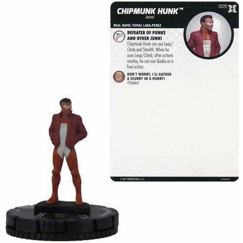 Heroclix- Chipmunk Hunk # 009 (Deadpool &x-Force)