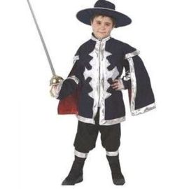 Deguisement Enfant Mousquetaire 5/6 Ans Inclus Veste,Pantalon Avec Couvre Bottes, Chapeau 