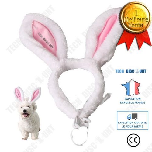 Td® Serre Tete Lapin Pour Chien Chat Deguisement Pour Oreilles Costume Mignon Noel Petite Taille Femelle Male Animaux De Compagnie