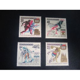 Timbre Tchecoslovaquie Yt 1889 A 1892 Séries: Comité Olympique Tchécoslovaque,75e Anniv.+Jeux Olympiques 1971 ( 190406 )