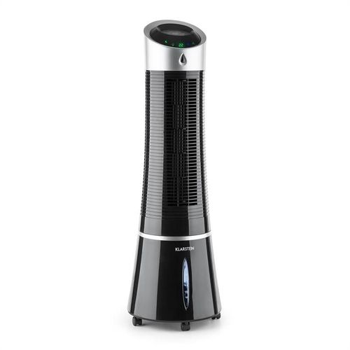 Klarstein Skyscraper Ice ventilateur 3-en-1 (humidificateur, filtre à air, 3 niveaux de vitesse, consommation économique, débit d'air de 210 m³/h) - noir
