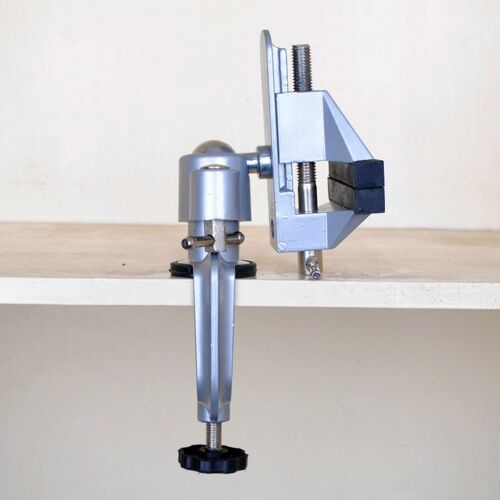 Bench Vise Etau avec pince à 360 degrés et autres outils rotatifs,outils de travail du métal, modèle artisanale, table avec support de meuleuse et perceuse Dremel, 2 en 1 ""Nipseyteko""
