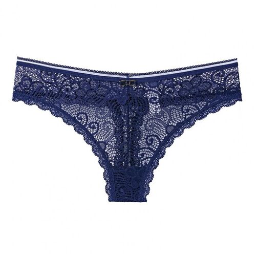 Culotte En Dentelle Transparente Pour Femme, Culotte Taille Basse, String Sexy, Caleçon Protecteur, Sous-Vêtement En Nylon, Séchage Rapide