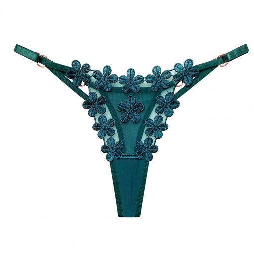 Slip Dentelle Femme Semi-Transparent Avec Rivets - Taille Unique - Lot De 1 - Neuf Avec étiquettes