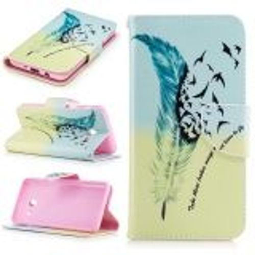 Saturcase Pu Cuir Magnétique Flip Portefeuille Support Porte-Carte Coque Housse Étui Pour Samsung Galaxy J5 (2017) (Design-5)