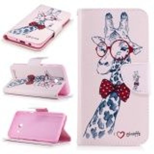 Saturcase Pu Cuir Magnétique Flip Portefeuille Support Porte-Carte Coque Housse Étui Pour Samsung Galaxy J5 (2017) (Design-6)