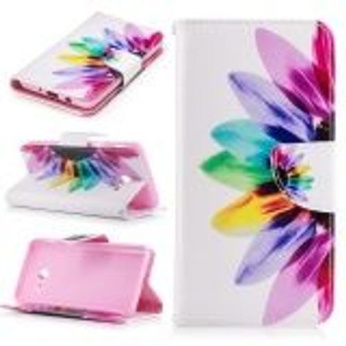 Saturcase Pu Cuir Magnétique Flip Portefeuille Support Porte-Carte Coque Housse Étui Pour Samsung Galaxy J5 (2017) (Design-2)