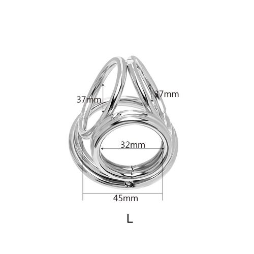 Cage Pour Homme, Retardement De L'éjaculation, 4 Pièces, Dispositif De Chasteté, Anneaux De Pénis, En Acier Inoxydable, Jouets Sexuels