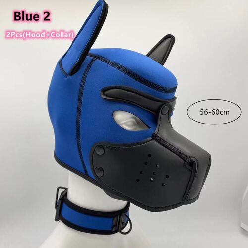 Masque Pour Les Yeux Avec Poignées Universelles En Antarctique, Accessoire Fétiche De Chiot Sexy, Oreilles De Chien, Tête Complète, Doux, Enraciné