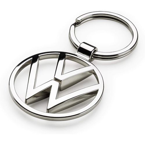 Volkswagen 000087010BN Porte-clés VW New Metal Keyring Pendentif Argent