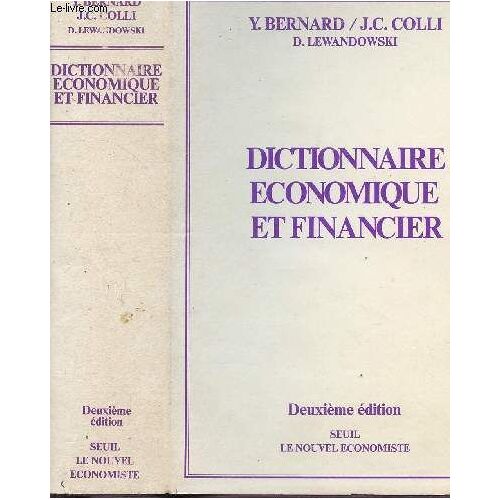 Dictionnaire Économique Et Financier
