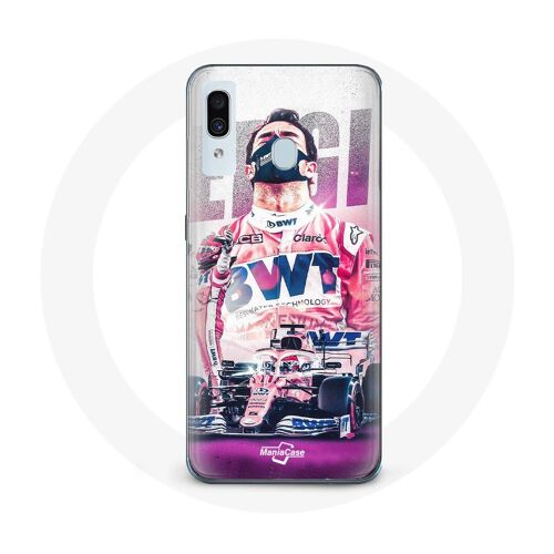 Coque Pour Samsung Galaxy A30 Formule 1 Sergio Pérez Pilote Automobile De F1