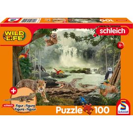 Puzzles Wild Life, Dans La Forêt Tropicale, 100 Pcs (Jeune Crocodile)
