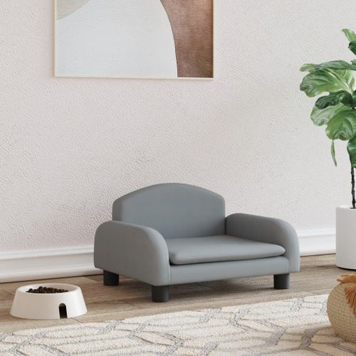 Vidaxl Lit Pour Chien Gris Clair 50x40x30 Cm Tissu