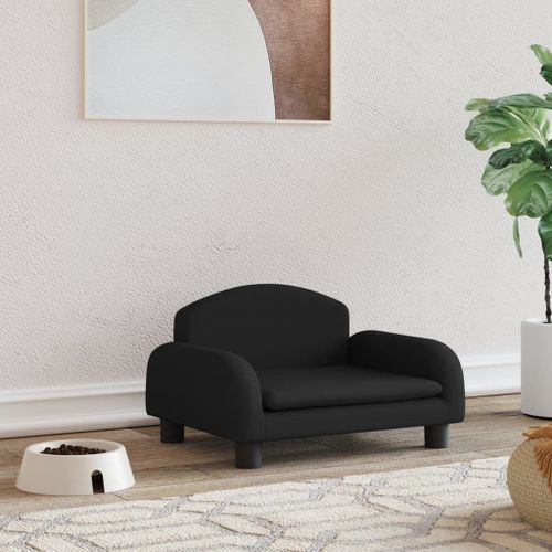 Vidaxl Lit Pour Chien Noir 50x40x30 Cm Tissu