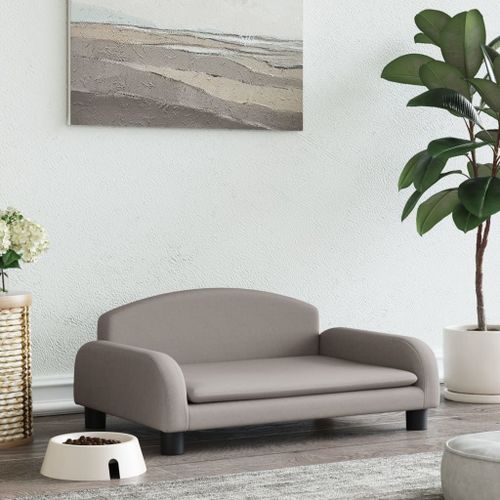 Vidaxl Lit Pour Chien Taupe 70x45x30 Cm Tissu