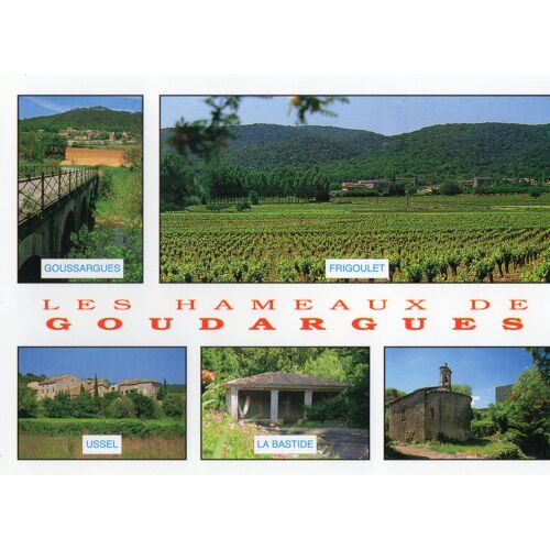 Carte Postale Couleur Xx Eme Siecle - Les Hameaux De Goudargues - Gard - La Bastide - Goudargues -Goussargues - Ussel Et Frigoulet- Editions La Poste Agrement N° 121 - / As De Cour Ste Pec