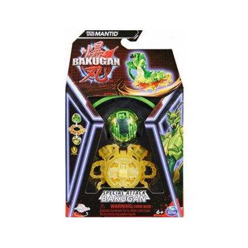 Coffret Bakugan Battle League : 1 Boule Verte Mantid Avec Anneau Combat + 1 Carte Tigre Offerte - Set Garçon