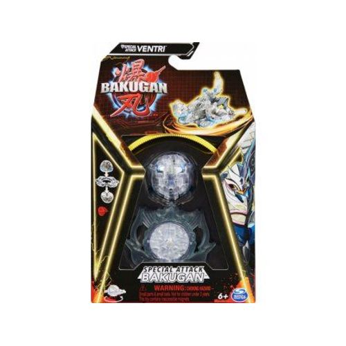 Coffret Bakugan Battle League : 1 Boule Transparente Ventri Avec Anneau Combat + 1 Carte Tigre Offerte - Set Gar?on