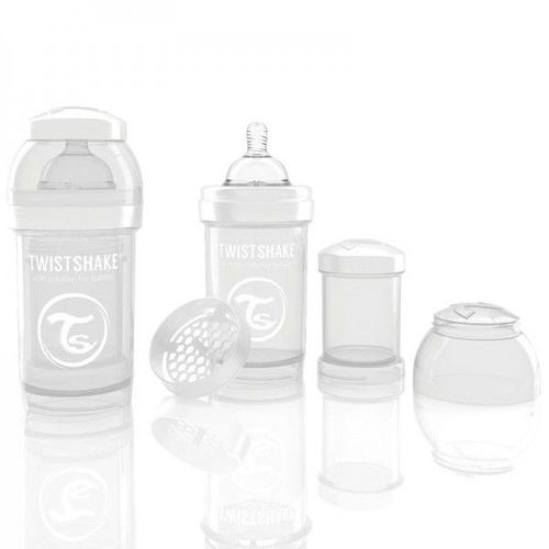 Vital Twistshake Biberon Anti-Colicque 180ml Blanc