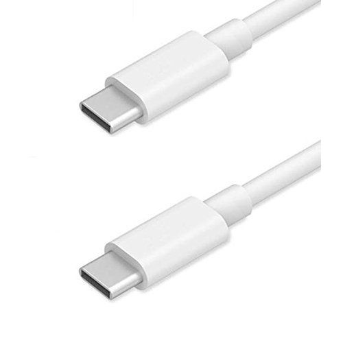 NOVAGO® Câble 2 Mètres USB 3.0 TYPE C vers TYPE C , Câble USB C ver USB C pour Galaxy S8, Huawei Honor 8, Huawei P9, Huawei P10 , Apple Macbook 12" et tous les appareils de connectique TYPE C - Blanc